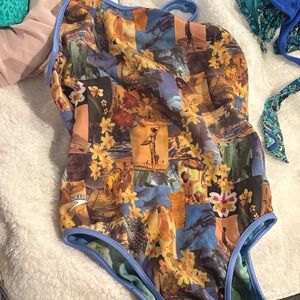Speedo Reversible Tropical Floral Swimsuit